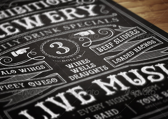 Chalkboard Flyer Template